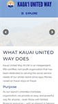 Mobile Screenshot of kauaiunitedway.org
